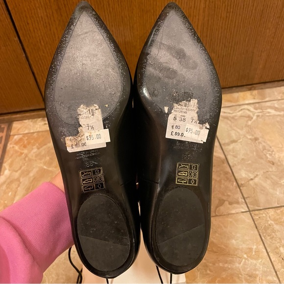 Topshop Leather Tie Pumps - Picture 4 of 4